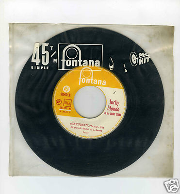 45 RPM SP JUKE BOX LUCKY BLONDO MULTIPLICATION /UNE FILLE COMME TOI