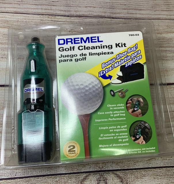 Dremel 76001 Golf Cleaning Kit Tool With 2 Attachments and Storage