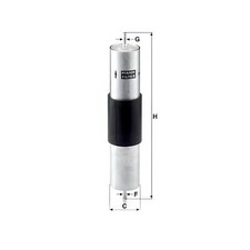 MANN WK516/1 Fuel Filter Fits Alpina B10 B12 B3 B8 BMW 3 Series 5 Series