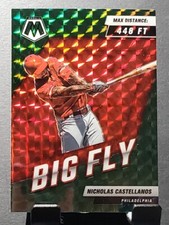2022 Panini Mosaic #BF-11 Nick Castellanos PHILLIES BIG FLY Green Prizm ⚾️NM/MT