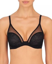 New NATORI 721267 Black Escape Spacer Underwire T-shirt Bra Size 30DDD