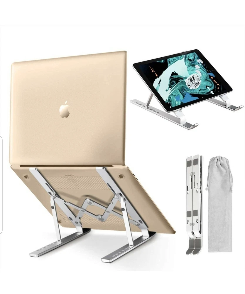 Laptop Stand, Laptop Holder Riser Computer Tablet Stand, Adjustable, Foldable
