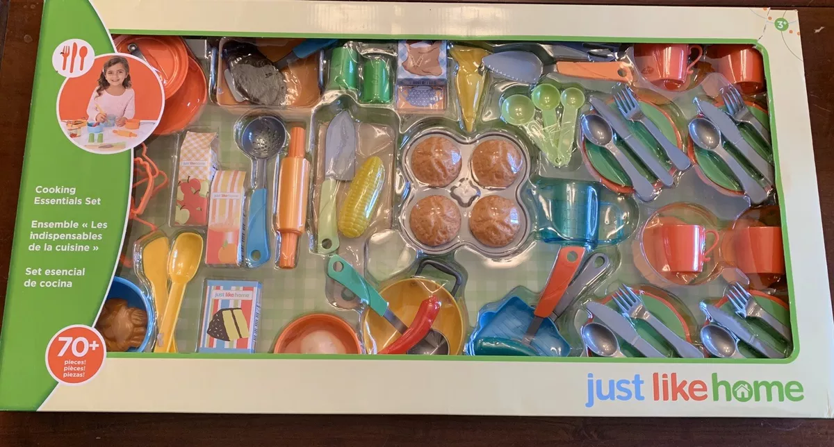 ToysRUs Just Like Home Cooking Essentials Set 70 Piece NIP