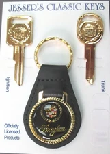 Black Cadillac BROUGHAM 42K3 Gold Classic Set 1987 1988 1989 1990 C/D Keys