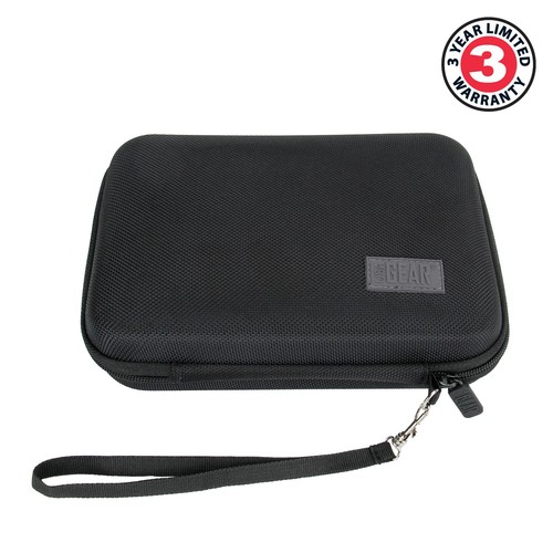 Hard Shell Tire Inflator Case with Resistant Exterior and Mesh Accessory Pocket - Picture 2 of 6