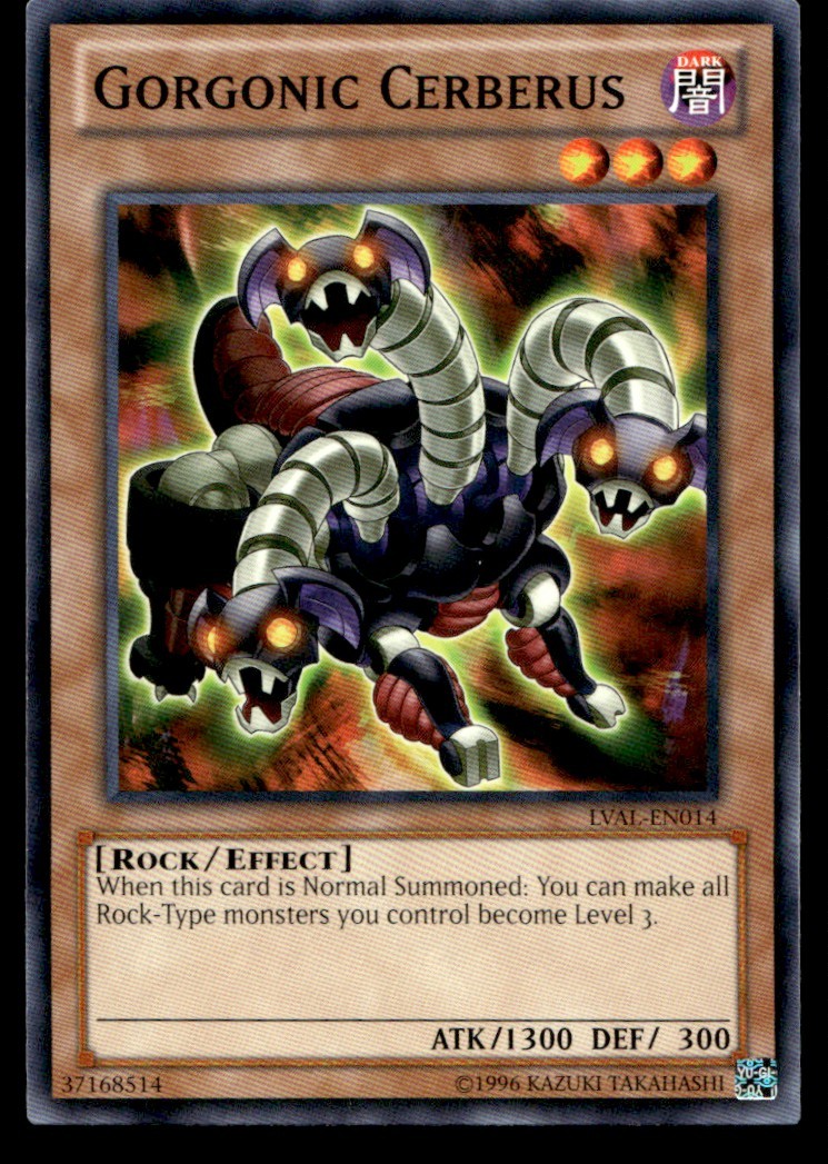 Gorgonic Cerberus Legacy of the Valiant LVAL-EN014 MP YuGiOh TCG | Buy 3 Get 5 F