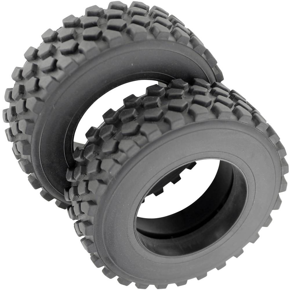 Pneus tout-terrain Veroma 1:16 en caoutchouc premium pour camion