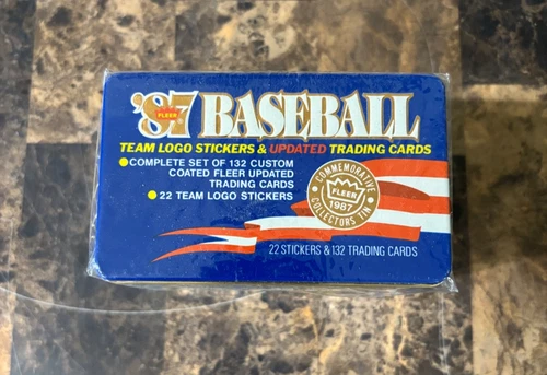 1987 FLEER BASEBALL GLOSSY TIN UPDATE FACTORY WRAPPED SET McGWIRE,MADDUS ROOKIES