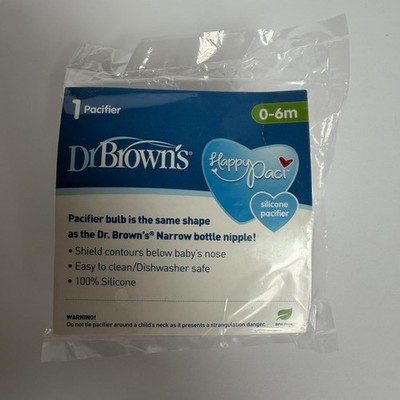 Dr. Brown's HappyPaci 100% Silicone Pacifier 0-6m, BPA Free