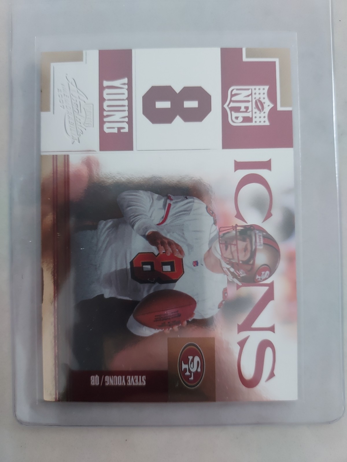 2007 Playoff Absolute Memorabilia - Nfl Icons Steve Young #NFL-26 /100