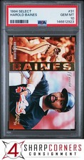1994 SELECT #31 HAROLD BAINES ORIOLES HOF PSA 10