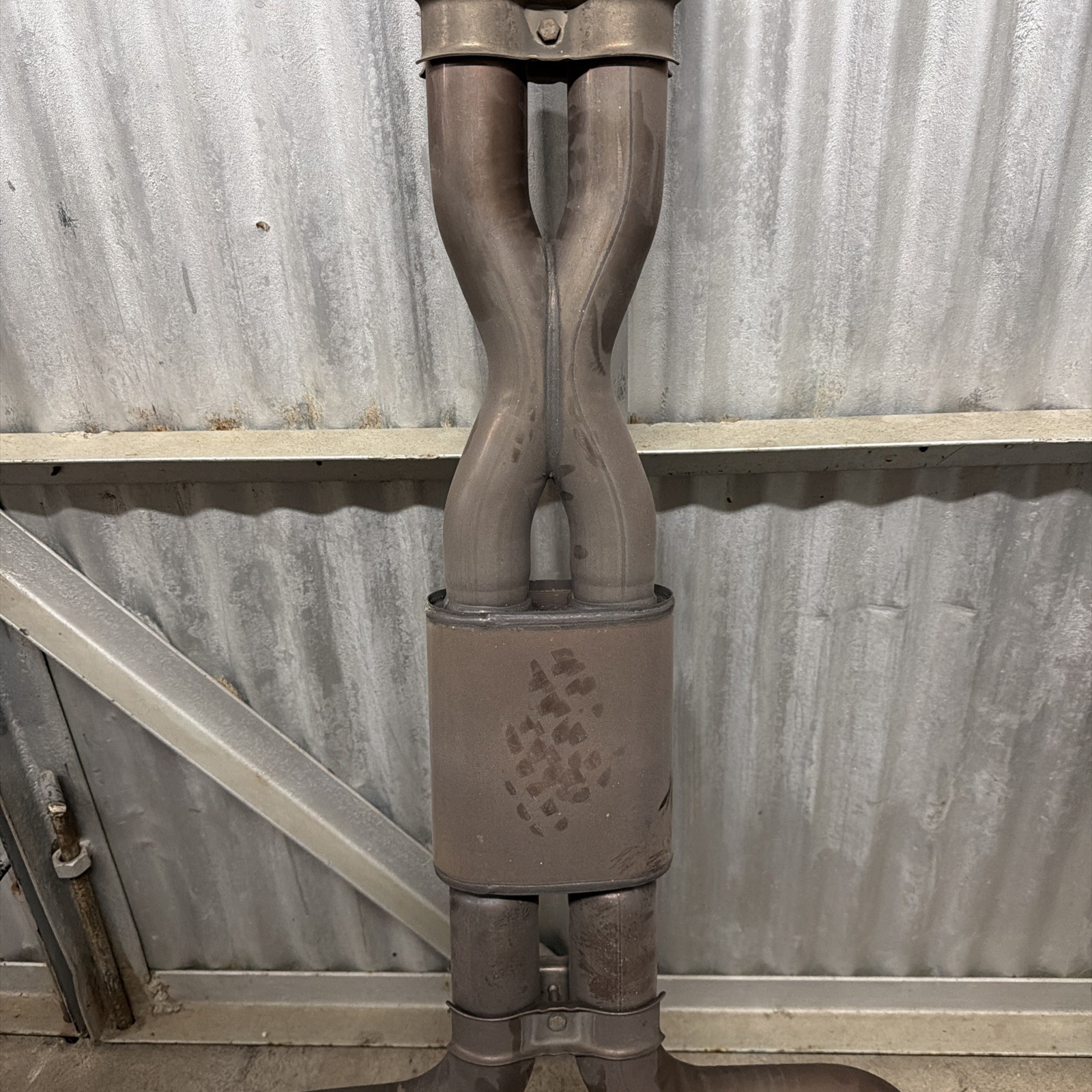 2014-2019 MASERATI GHIBLI 3.0L EXHAUST CENTER RESONATOR MID PIPE X-PIPE OEM