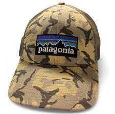 Patagonia Camo Trucker Hat Mesh Back Adjustable Snapback One Size Unisex