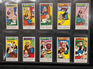 PRIMROSE CONFECTIONARY POPEYE 1ST SERIES FULL SET 1960 ISSUE EXCELLENT CONDITION