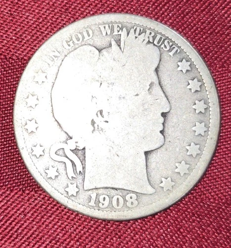 1908-O 50C Barber Half Dollar 90% Silver