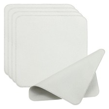 5 Pcs 6.3"x6.3" Glass Cleaning Cloth Double Layer Eyeglass Polishing Cloth Gray