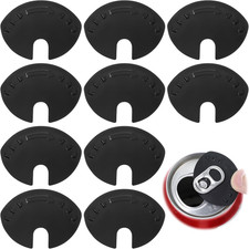 10Pcs Soda Can Covers Lids, Plastic Top Cap Protectors, Spill Guards for Soda, B