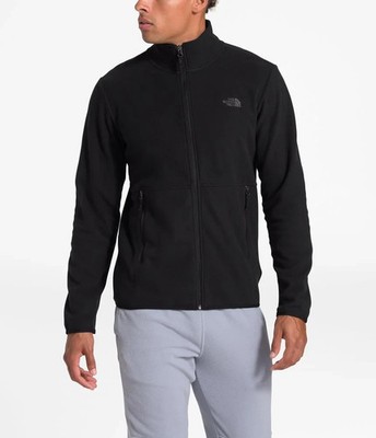 The North Face L5810 Mens Black TKA Glacier Full Zip Fleece Jacket