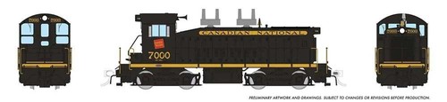 Rapido 27071 HO EMD SW9 - Estándar DC Canadian National #7004 (negro, amarillo) | Zustand: New