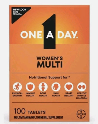 One A Day Women s Multivitamin 100 Tablets Daily Supplement Immune Support
