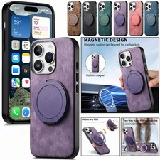 For iPhone 17e 17 16 15 14 13 12 Pro Max 8 Plus Shockproof Case Ring Stand Cover