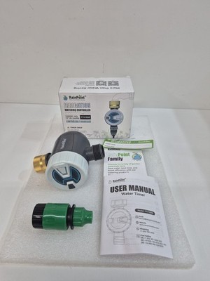 RainPoint Bluetooth Sprinkler Timer Controller With WiFi Hub - TTV102B+TWG009BW