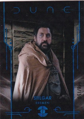 Topps Dune Chrome 2024 No. 8 Stilgar Blue Wave Refractor 148/150