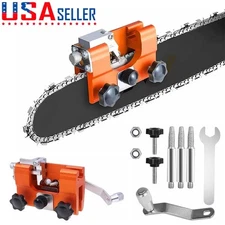 Chainsaw Chain Sharpening Jig Portable Hand Crank Sharpener Tool Set NEW