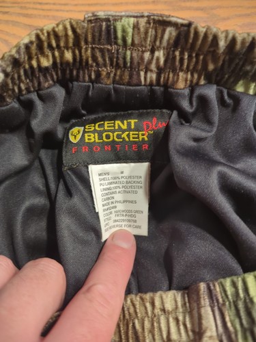 Scent Blocker Plus Frontier Realtree Hardwoods Camo Hunting Pants Size Medium - Picture 2 of 7