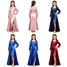 Girls Outfits Evening Gown Costume Stage Dress Kids Princess Wedding Party Show