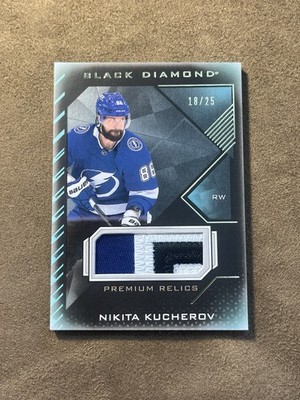 2021-22 Black Diamond Nikita Kucherov Premium 3 COLOR PATCH SP 18/25 Lightning