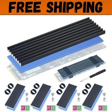 5 Pack SSD Heat Sink Cooler for 2280 SSD, nvme Heatsink with Thermal Silicone...