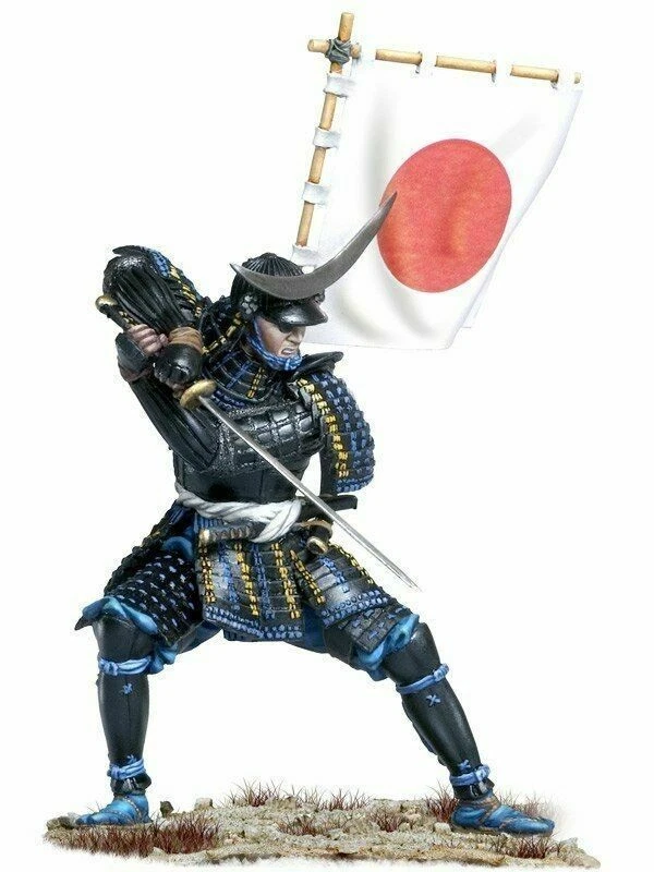 ⭐️Estatuilla miniatura Samurai pintada a mano resina 75 mm 1/24 ⭐️ Foto 3 de 4