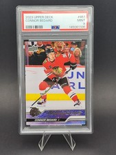 Connor Bedard 2023-24 Upper Deck #451 Chicago Blackhawks PSA 9