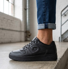 Image of Mens Cruyff Royal Trainers All UK Sizes Tripple Black BNIB RRP £100 Classic CRCB