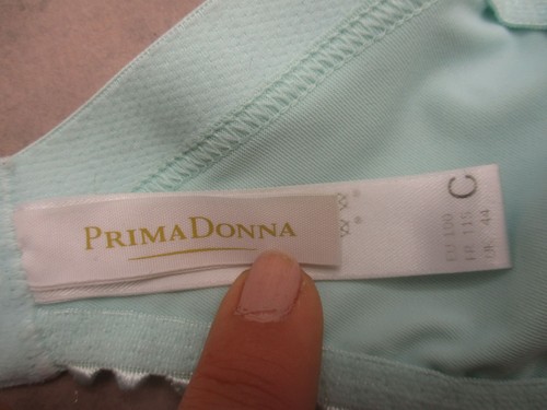 44C Prima Donna Damen blau Spitze ungefüttert Bügel Rückenverschluss Halb BH 10H - Bild 6 von 9