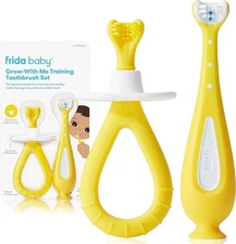 Frida Baby Grow with Me Baby Toothbrush Training Set Infant to Toddler 0-12