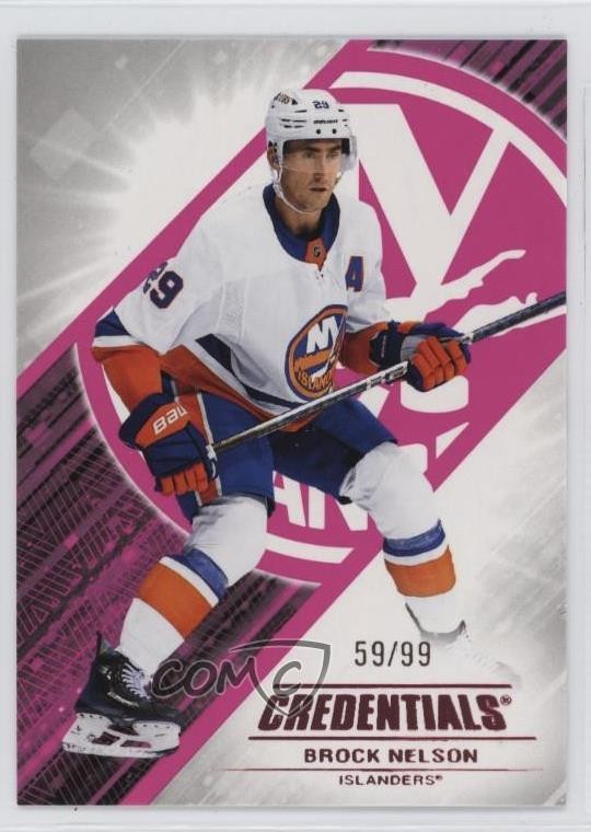 2024-25 Upper Deck Credentials Pink 59/99 Brock Nelson #69 2d8