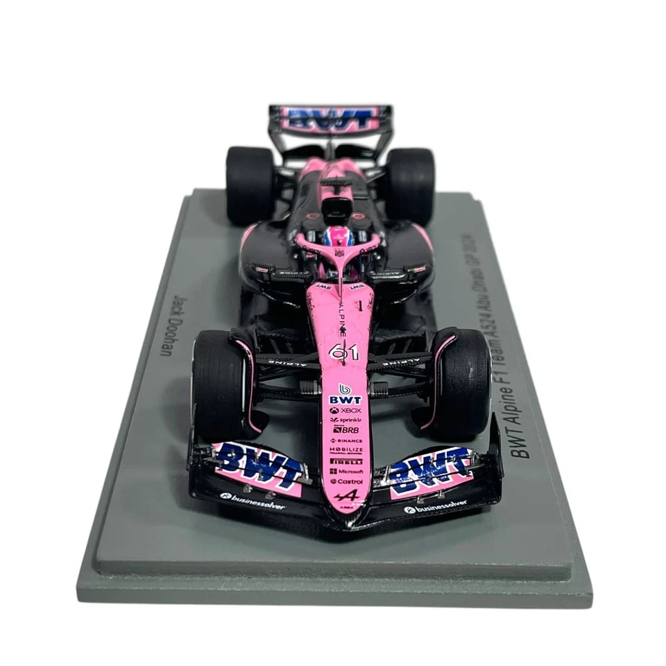 Modellino F1 Spark 1/43 BWT Alpine A524 Jack Doohan #61 Abu Dhabi GP 2024 - Immagine 2 di 4