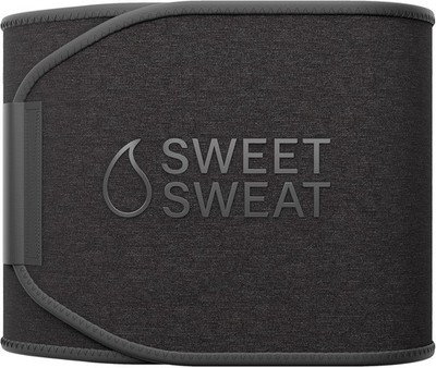 Sweet Sweat Waist Trimmer Belt Sports Research Matte Black Size S New