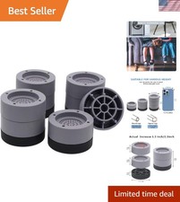 Heavy-Duty 2-inch Furniture Risers Set of 4 for Enhanced Stability  Storage