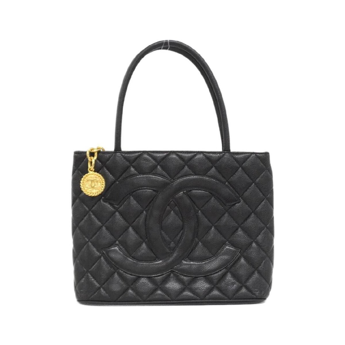 CHANEL 1804 Classic Flap Bag in Black Caviar Leather