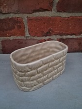 Vintage sylvac vase / planter brick wall design 3194