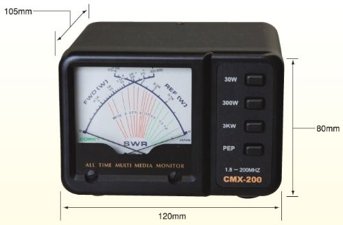 SWR計　COMET CMX-200 Comet CMX-200 SWR Power Meter Ham Radio Antenna Analyzer 1.8