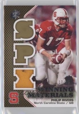 2010 SPx Winning Materials Patch 17/25 Philip Rivers #WMP-PR Patch b6s