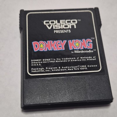 Donkey Kong ColecoVision Cartridge 1982 Nintendo Arcade Game Cleaned Tested