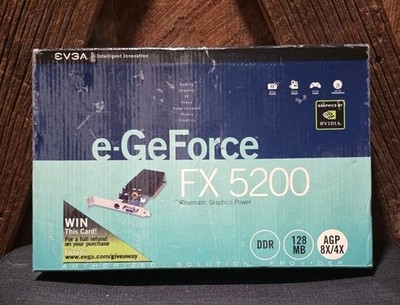 E-GeForce FX 5200 Cinematic Graphics Power - Untested/ Sold As Is