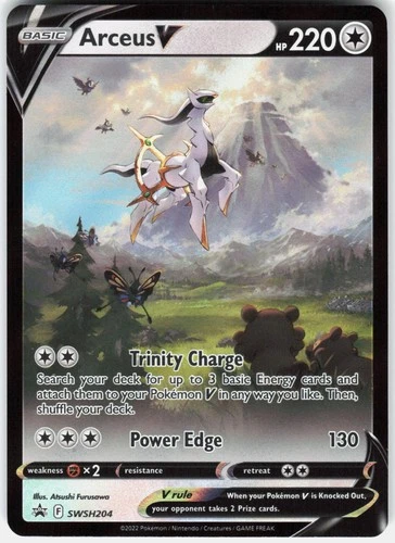 Pokemon Arceus V SWSH204 Holo Promo Sword & Shield Promo Pokemon Near Mint