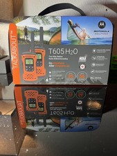 موتورولا T605 H2O أسود برتقالي Waterproof IP67 Dual Power Two Way Radio