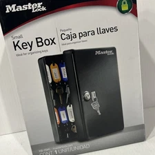 Master Lock Small Key Box KB-25ML Residential Keyed Wall Safe Storage Compact/WH